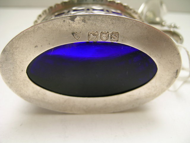 English Pierced Sterling Silver Mustard