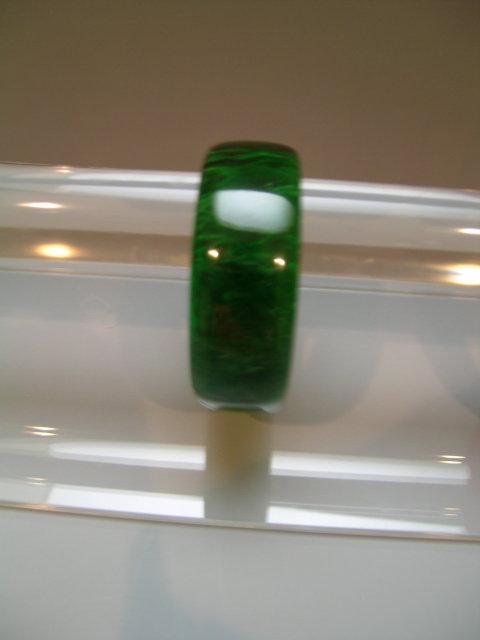 Bakelite Vintage Green Bangle