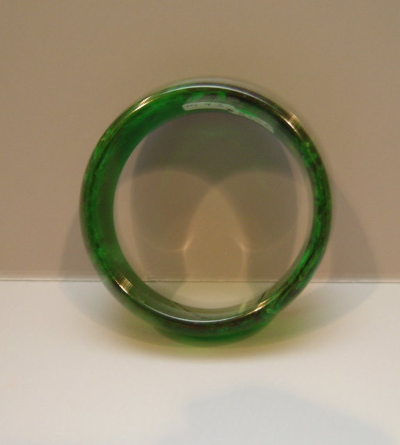 Bakelite Vintage Green Bangle