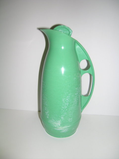 Bakelite Vintage Green Deco Thermos