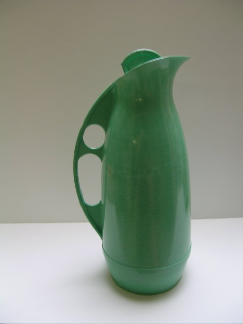 Bakelite Vintage Green Deco Thermos