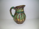 English Majolica Wheat Design Jug