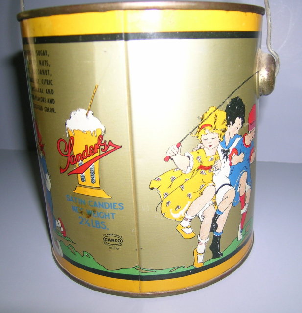 Satin Sanders Candies Tin