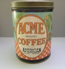Acme Brand Coffee Tin
