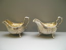 Sterling Silver Georgian Pair of Sauce Boats