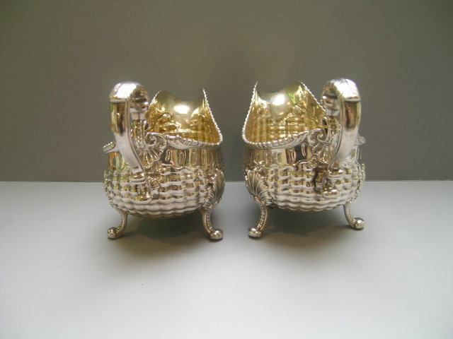 Sterling Silver Georgian Pair of Sauce Boats