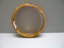Celluloid Deco Amber, Black Rhinestone