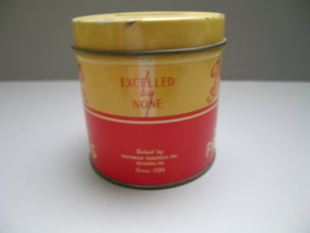 Bachman Pretzels Advertising Tin Bank