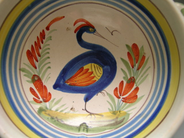 Quimper Bowl with Handles