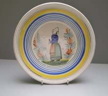 Quimper Plate Young Woman