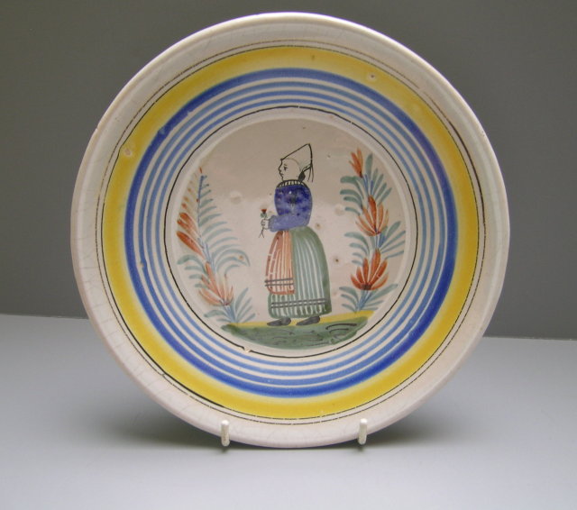 Quimper Plate Young Woman
