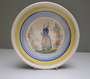 Quimper Plate Young Woman