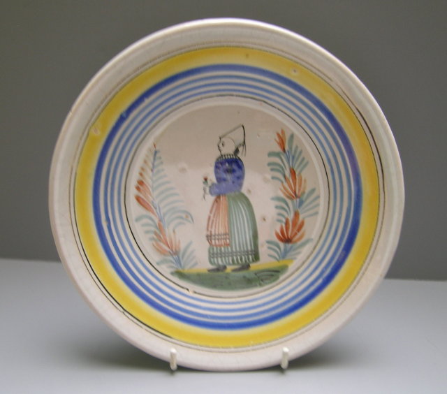 Quimper Plate Young Woman