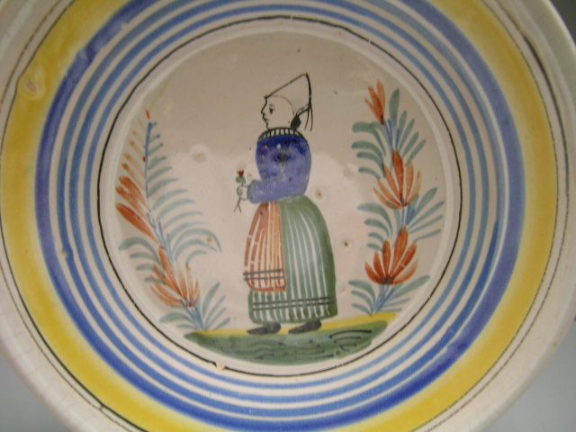 Quimper Plate Young Woman