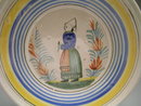 Quimper Plate Young Woman
