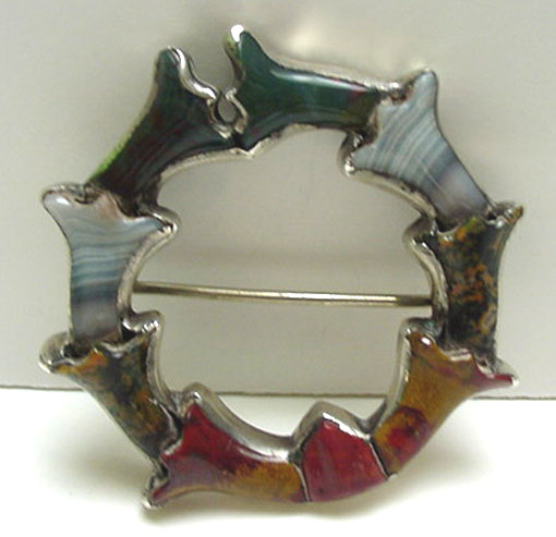 Victorian Scottish Agate Brooch