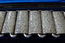 Victorian Sterling Etched Wide Link Bracelet