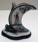 Quimper Crescent Shaped Vase