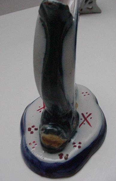 Quimper Crescent Shaped Vase