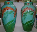 Pair of Minton English China Secessionist Vases