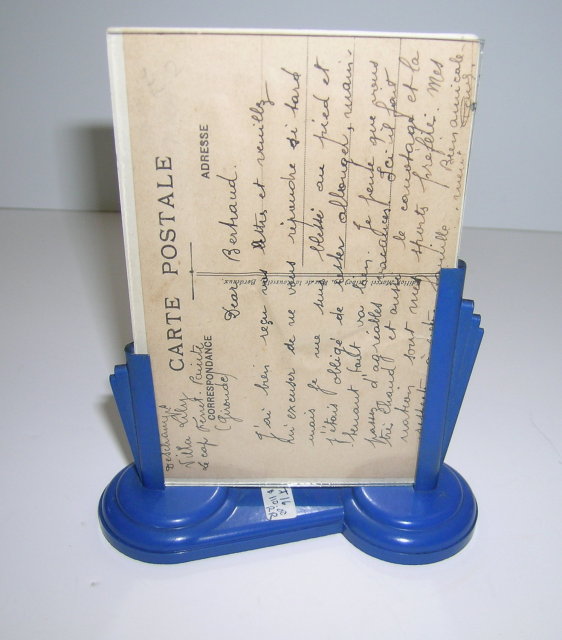 Vintage English Blue Celluloid Frame