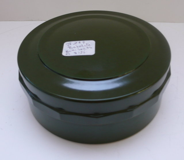 Bakelite Vintage English Green Box with
