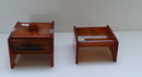 Bakelite Set Butterscotch Vanity Boxes