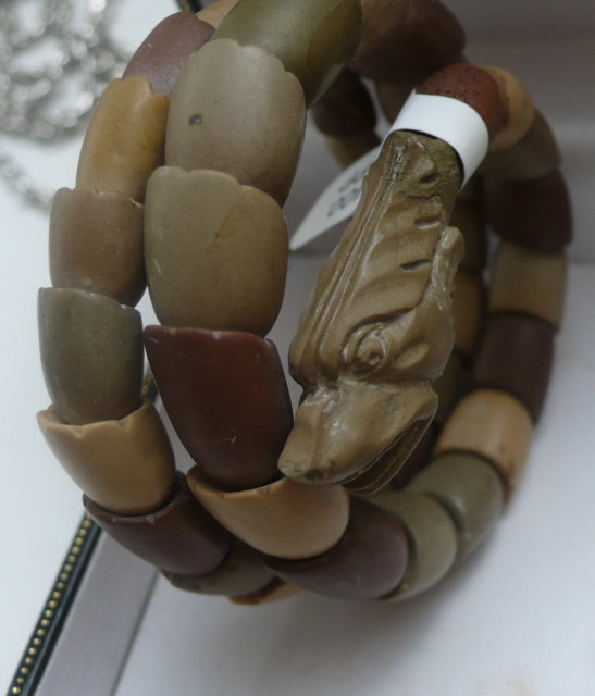 Victorian Lava Serpent Bracelet