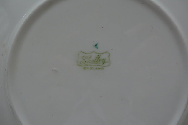 Shelley China Flower Cake Plate