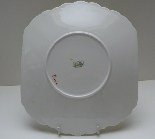 Shelley China Anenome Cake Plate