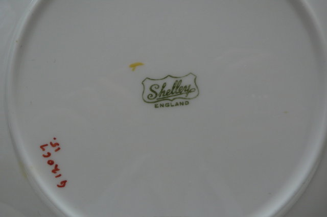 Shelley China Anenome Cake Plate