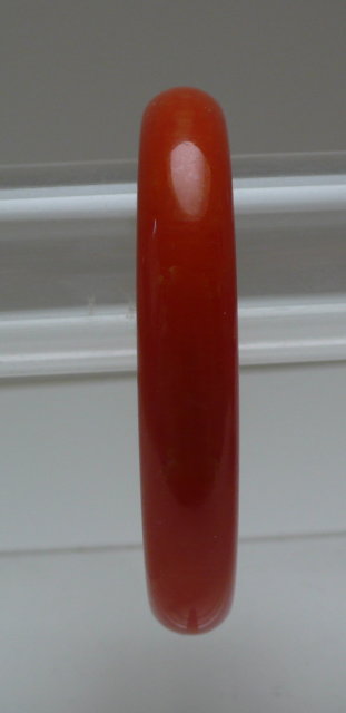 Bakelite Vintage Chunky Orange Bangle