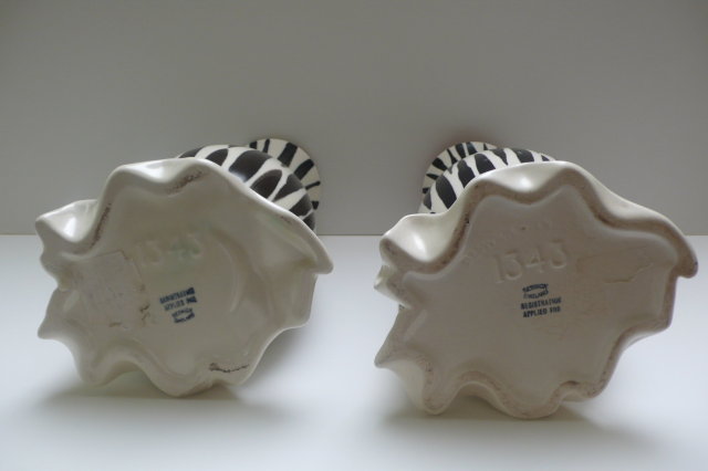 Beswick Pair of Zebra Stripe Vases