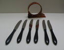 Bakelite Deco Knives and Stand
