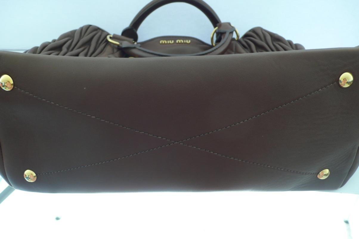 Beautiful Brown Leather Miu Miu Tote