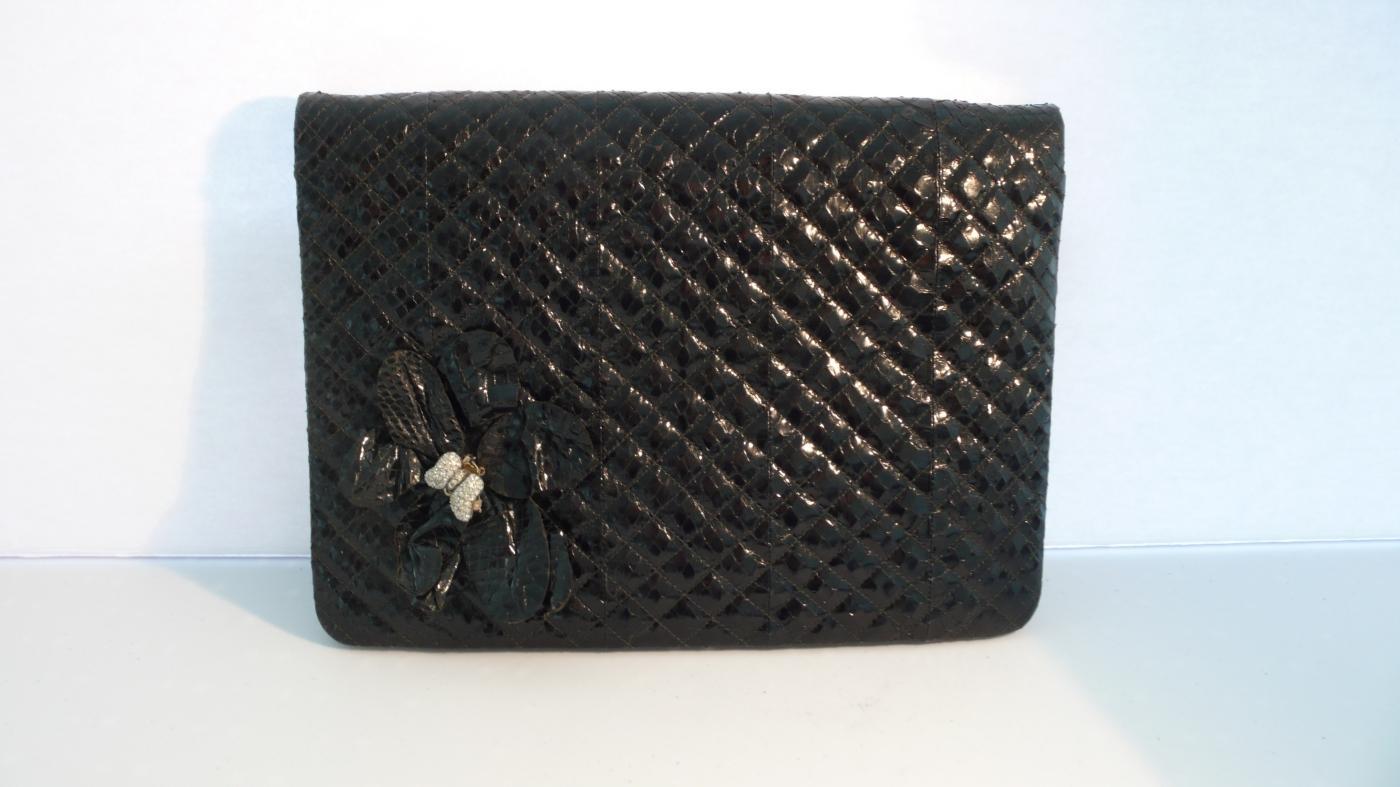 Judith Lieber Vintage Snake Skin Handbag