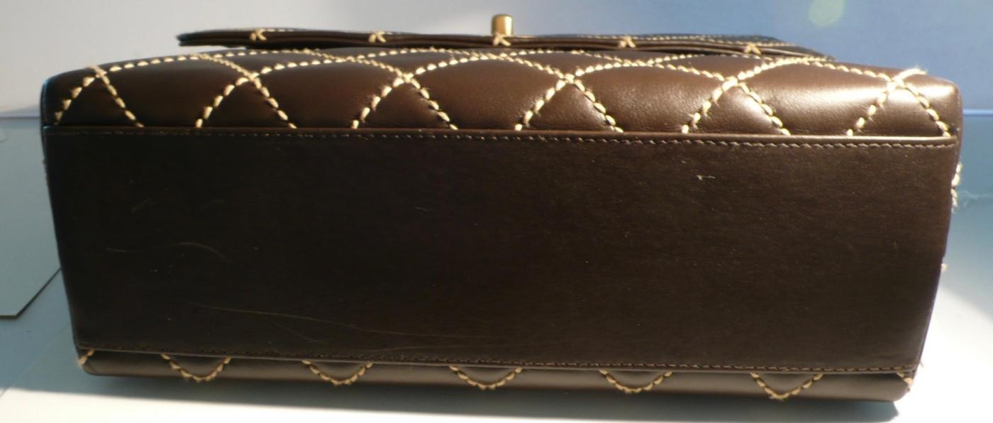 Chanel Brown Envelope Handbag