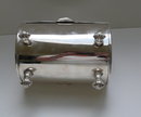Victorian Silverplate Pocketbook Biscuit Box