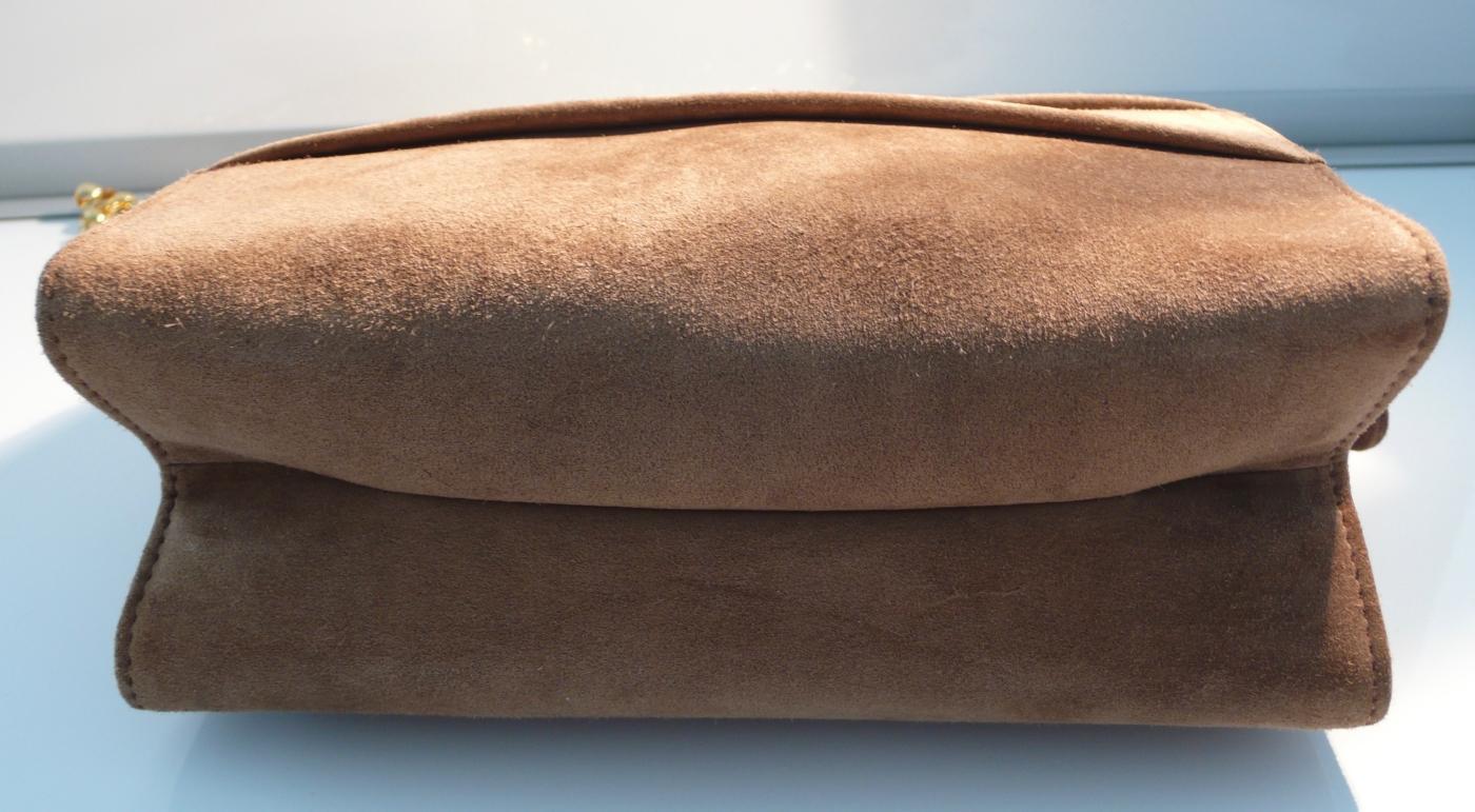 Ferragamo Vintage Elegant Suede Shoulder Bag