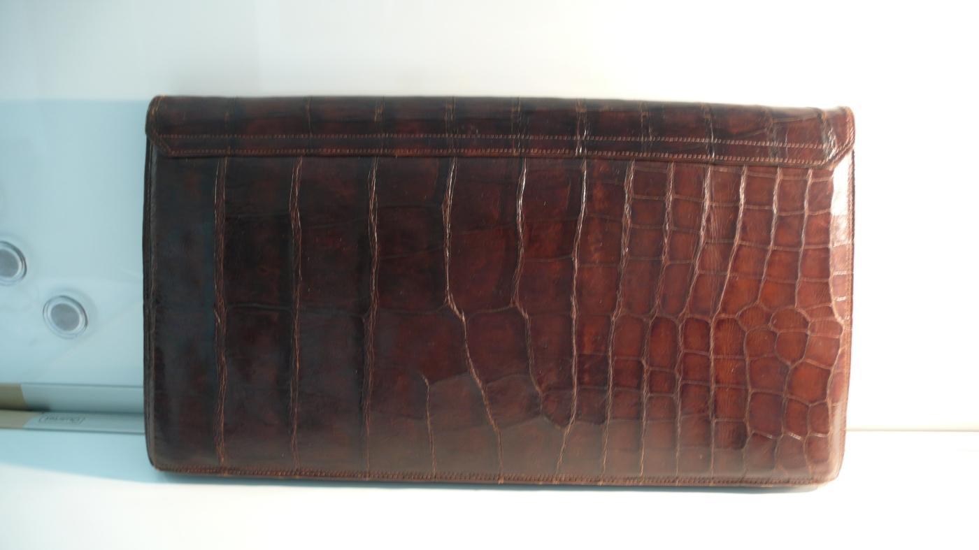 Vintage Alligator Clutch Bag
