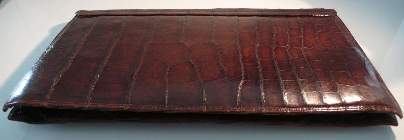 Vintage Alligator Clutch Bag