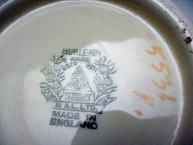 Burleigh Flower and Butterfly Biscuit Barrel