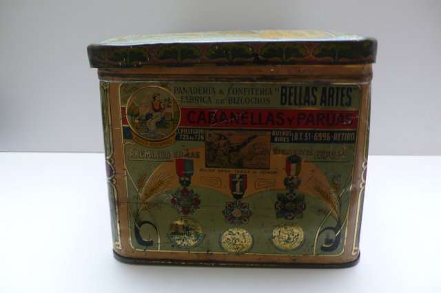 Advertising Tin Art Nouveau Bellas Artes Bizcohos