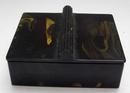 Bakelite Dark Dark Green and Yellow Marbelized
