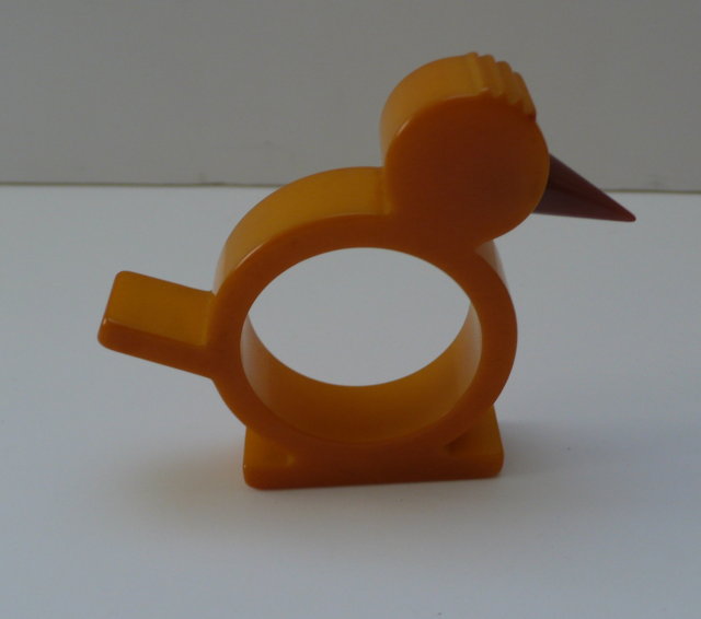 Bakelite Bird Vintage Napkin Ring