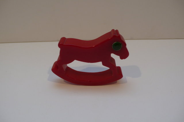 Bakelite Vintage Rocking Horse Napkin Ring