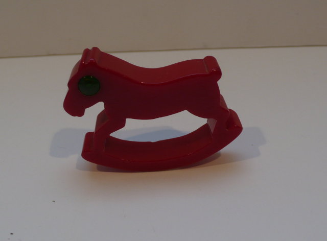 Bakelite Vintage Rocking Horse Napkin Ring