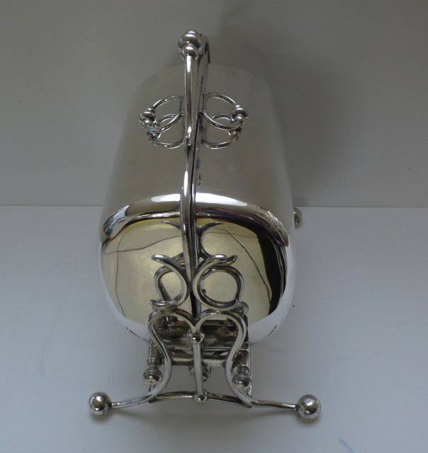English Art Nouveau Folding Biscuit Box