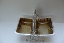 English Art Nouveau Folding Biscuit Box