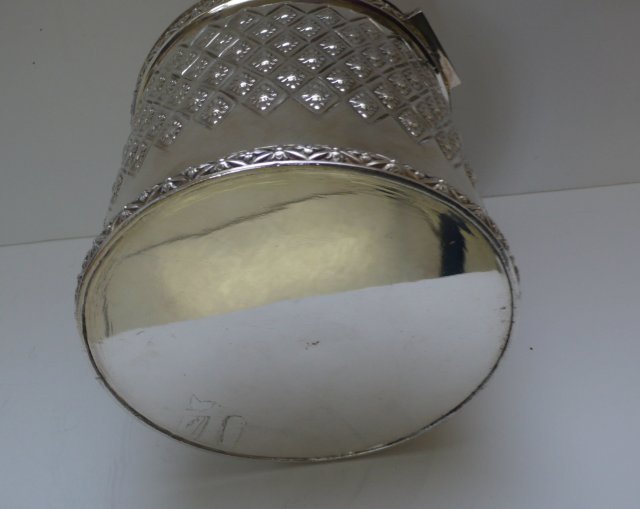 Victorian Silverplate Biscuit Box